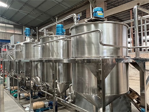 Fabricación de máquina refinadora de aceite de soja, girasol y coco en Paraguay